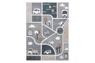 CARPET FUN STRADE 180x270 CITY TOWN GREY 3D HIT