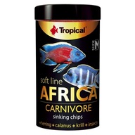 Soft Line Africa Carnivore M Potápavé chipsy pre africké ryby 100ml