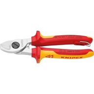 VDE nožnice na káble 165 mm s bezpečnostnou rukoväťou 95 16 165 T KNIPEX