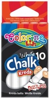 COLORINO Bezprašná biela krieda 10 ks 33 138 b