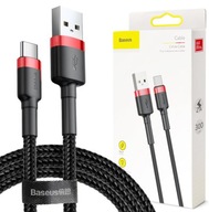 BASEUS USB TYP C KÁBEL ČIERNA rýchle nabíjanie Quick Charge 3.0 3A 50 cm