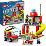 LEGO City Hasičská stanica a hasičské auto 60375