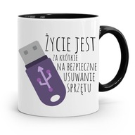 BLACK MUG IT PROGRAMER KRÁTKA ŽIVOT