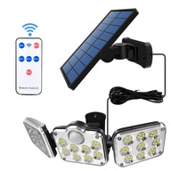 SNÍMAČ POHYBU SOLÁRNEJ LAMPY 3 REFLEKTORY 138 LED