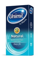 Unimil Natural latexové kondómy 12 ks