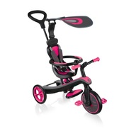 Kočík na bicykel 4v1 Globber Explorer Trike Fuchsia