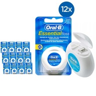 12x zubná niť ORAL-B Essential Floss 50m