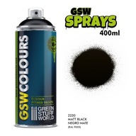 GSW Spray Primer Matt Black 400 ml čierny základný náter