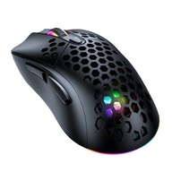 CW906 RGB bezdrôtová myš čierna
