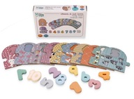 Puzzle pre bábätko Puzzle s číslami AdamToys