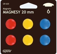 Magnety 20 mm, 6 kusov. Blister, Grand