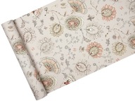 Tapeta Flagstone Retro Folk Pattern Pastel Pink