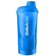 BIOTECH SHAKER WAVE 600 ml modrý (200 ml+150 ml)