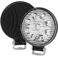 LED PRACOVNÁ LAMPA 10-30V 27W okrúhla DO AUTO