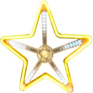 VEĽKÝ OBOJSTRANNÝ LED NEON STAR 30cm ONKO PRÍvesok