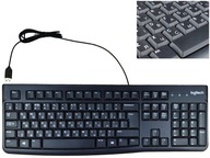 Logitech K120 čierna UKRAJINSKÁ klávesnica drôtová USB ukrajinská v azbuke