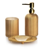Kúpeľňové doplnky Sklenená dekorácia Gold Matt