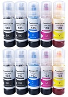 10x atramentová kazeta pre Epson Ecotank L3160 L3150 L3160 103XL