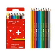 Ceruzky Caran d'Ache Swisscolor, 12 farieb