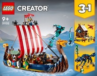 31132 Vikingská loď LEGO Creator a had Midgard