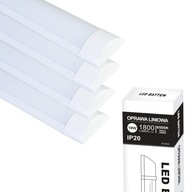 4x LED svietidlo 18W 1800lm studená farba 60cm stropné svietidlo do skladovej dielne