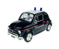 Welly Fiat Nuova 500 CARABINIERI 1:24 NOVÝ KOV