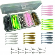 Prívlač SET 25 FL LURE 10 hláv + KRABIČKA BRIEDKA PIKE M 5,5cm