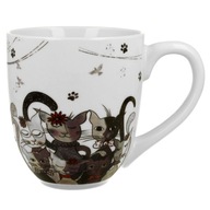 Porcelánový hrnček DUO ANIMALS CATS FAMILY 1000 ml