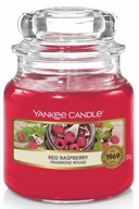 YANKEE CANDLE Červená malinová sviečka malá 104g