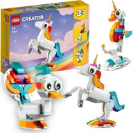 Lego Creator 31140 Magic Unicorn - Páv, Morský koník 3v1