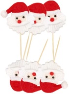 Vianočné toppery - Santas on Piku 6,3/11cm 6 ks