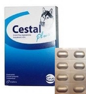 Cestal Plus Odčervenie na červy pre psov 8 Tab