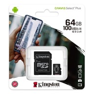 KINGSTON 64GB MICRO SD KARTA PRE TELEFÓN + ADAPTÉR