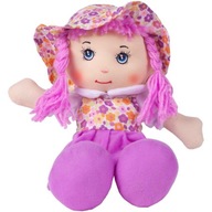 Mäkká plyšová handrová bábika s klobúkom ZUZIA