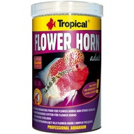 Krmivo pre dospelých Tropical Flower Horn vo forme peliet pre cichlidy 1000 ml