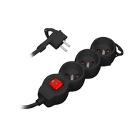 Flat Plug Power Strip Predlžovací kábel 3m