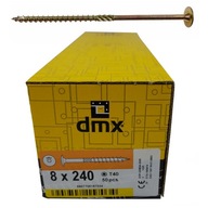 Stolárske skrutky DMX 8x240 doska torx 50 ks