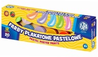 Pastelové plagátové farby 12 farieb 20ml ASTRA