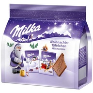 Milka Chocolates Mliečne tyčinky s vianočnou zimnou mikulášskou náplňou 150g DE