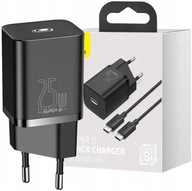 SIEŤOVÁ NABÍJAČKA BASEUS USB-C 25W KÁBEL TYPU C