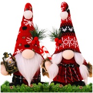 2x VIANOČNÝ ŠKRIK TRPASLÍK SEDIACI SANTA ORNAMENT VIANOČNÝ DARČEK