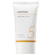 MISSHA All Around Safe Block Cotton Sun SPF50 ľahký ochranný krém 50ml