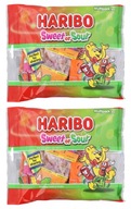 2x Delicious Haribo Mini Sweet Sour Gummies 2x 350g