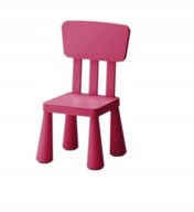 Detská stolička IKEA Mammut, svetloružová