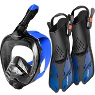 BEON PRO MASKA + SET BEON FLEX FINS NA Šnorchlovanie L/XL