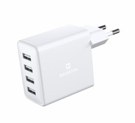 SWISSTEN SIEŤOVÝ ADAPTÉR NABÍJAČKY 4x USB 4A 20W