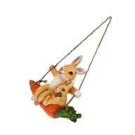 Je to Swing Králik Vonkajšia dekorácia Craft Figurine Decor