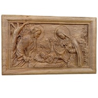 Drevený obrázok Svätá rodina II darček 30 cm