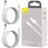 BASEUS 2X USB-C KÁBEL PD QC AFC 40W 5A 1,5M