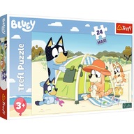 PUZZLE 24 MAXI VEĽKÝ NÁDHERNÝ DEŇ BLUEY BLU DOGS DOGS 3+ TREFL